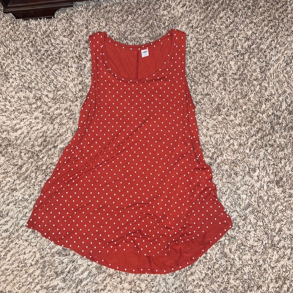 Old Navy Tops - Rust polka dot tank